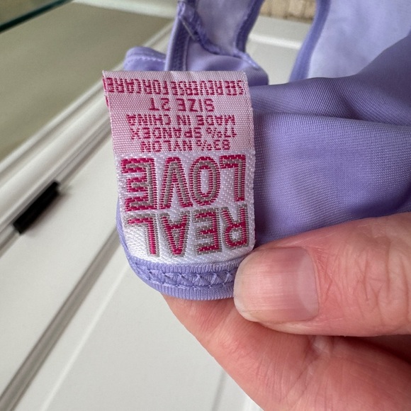 NWOT Real Love 2T Girls Purple Swim Bikini Bottoms Swimsuit Bathingsuit - Picture 3 of 3